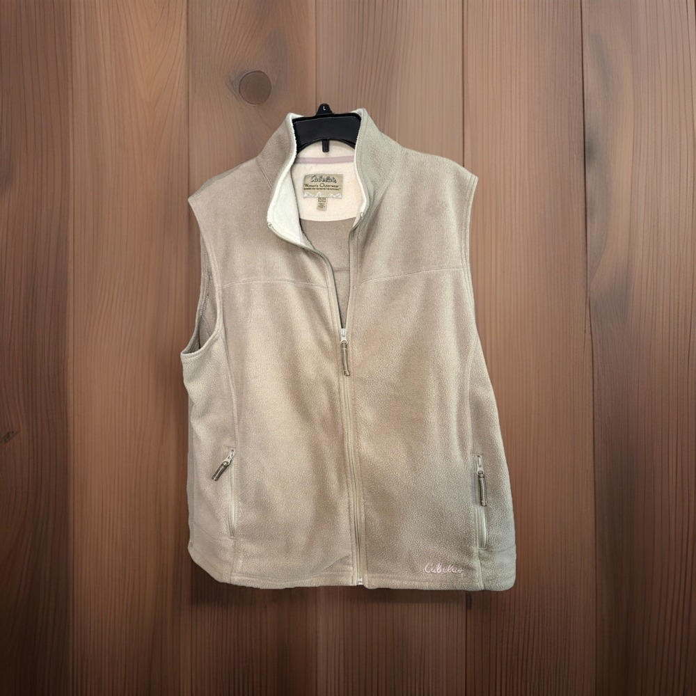 Women's Cabelas Fleece Sleeveless Vest 2XL Pockets